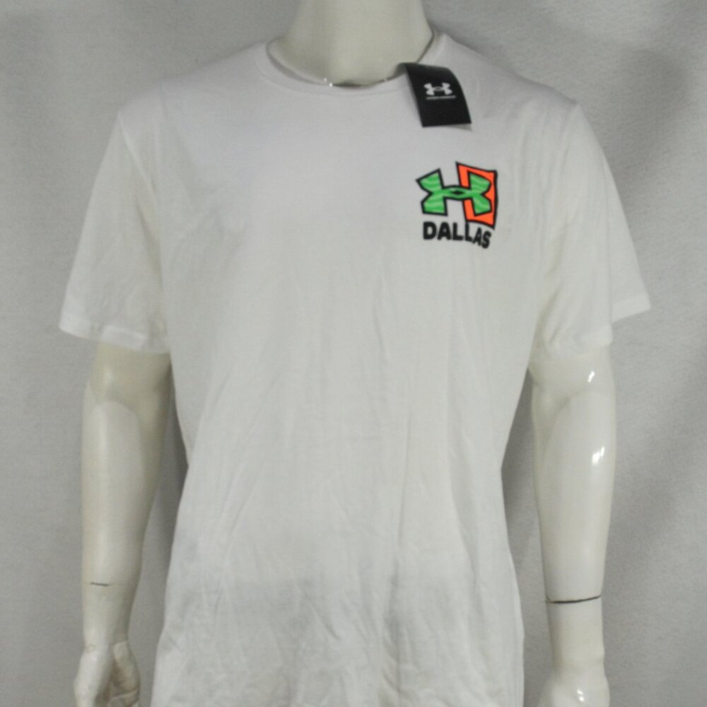 Under Armour UA Summer Men's T-Shirt 2XL Loose Fit Local Dallas White NWT